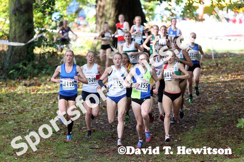 Senior women, National Cross Country Relays, Berry Hill Park, Mansfield. Photo: David T. Hewitson/Sports for All Pics